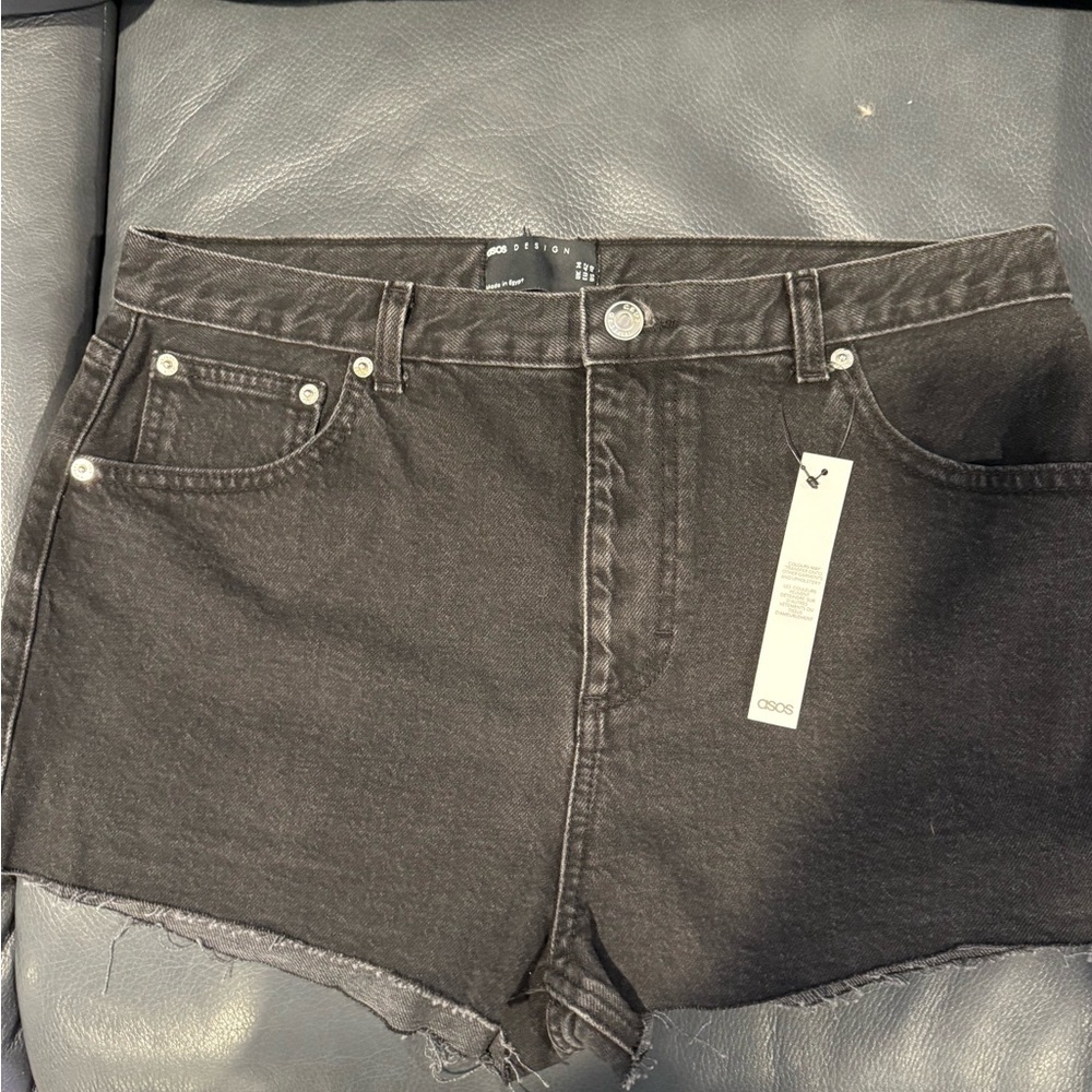 NWT ASOS Design Charcoal Jean Shorts